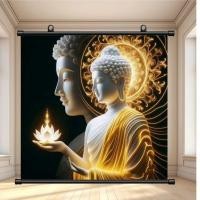 ราคา พระพุทธรูปแขวนภาพวาด ภาพวาดตกแต่งผนัง เหมาะสำหรับแสดงพระพุทธรูป. (43383020250)