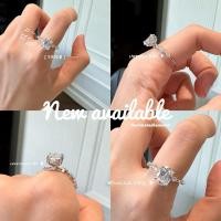 ราคา New available ⭐️⭐️ แหวนเพชร oval cut 2.2ct เพชรกระเปาะ 1ตัง บ่าข้าง 5ตัง❣️ (28607148172)