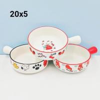 ราคา ชามเคลือบเซรามิก 1 KT / หม้อเคลือบเซรามิก / หม้อทํามือ SNOOPY / หม้อด้ามจับมิกกี้ / หม้อด้ามจับ HELLO KITTY (29881019040)