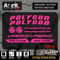 ราคา สติ๊กเกอร์จักรยาน POLYGON Urbano Type 2 (53814191195)