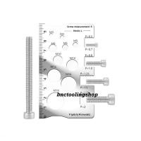 ราคา เกจวัดขนาดน๊อต,Standard Pitch Gauge, Gauge for Measuring Bolt,Nut,Screw,Thread Standard Pitch Gauge,เกจวัดเกลียวน๊อต (53456729112)
