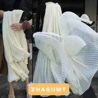 ราคา ZHAGUMT366KB ผ้าย่น, ชีฟองอ่อน 1 หลาจีบผ้า Organza, ทําด้วยมือ DIY วัสดุผ้าเย็บผ้า (55364880115)