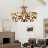 ราคา Italian American Style All-Copper Pendant Light Living Room Lamp Retro Modern Light Luxury Dining Room Bedroom Lamp Eleg (52204384028)
