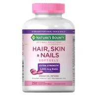 ราคา ของแท้ 100% นำเข้าเองจากอเมริกา Exp.08/2027 (250 เม็ด) Nature's Bounty Hair Skin and Nails (45764514190)
