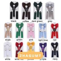ราคา ZHAGUMT366KB 1 ชุดวงเล็บยืดหยุ่นน่ารักสีทึบชุดโบว์ผม Charming ของขวัญแฟชั่นวัว Tie เข็มขัด (44033016067)