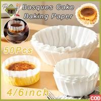 ราคา 50 ชิ้นรอบ Basquerade ชีสเค้กเบเกอรี่กระดาษ Liner ทิ้ง Non-stick เค้ก Wrapper กระดาษเบเกอรี่ Burn ชีสเค้กครัวเบเกอรี่เครื่องมือ (45859013486)