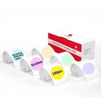 ราคา Self-adhesive Thermal Label 6Rolls Phomemo Color Round Label 50x50mm Blue/Pink/Khaki/Green/Yellow/Phomemo M110/M220 (26904378696)