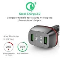 ราคา Anker Power Drive+ 2 USB Car Charger 42W Quick Charge 3.0 A2221H11 สีดํา (24301254701)