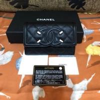 ราคา CHANEL. กระเป๋าสตางค์แบบพับ หนังคาเวียร์ สภาพใหม่ใช้ครั้งเดียวราคาพิเศษค่ะ (2373989347)