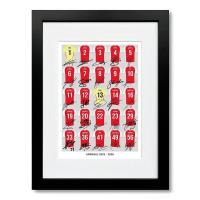 ราคา Arsenal 2025-2026 Team Squad Wall Print Decor - เสื้อนักเตะแบบกรอบ (Saka, Ødegaard, Saliba ฯลฯ) พร้อม facs (49561207457)