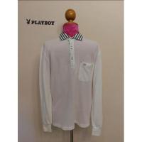 ราคา vip Playboy collection Brand_2nd เสื้อโปโลแขนยาว (Made in Japan) แท้มือสองกระสอบนำเข้า (4995594595)
