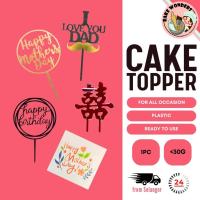 ราคา ท็อปเปอร์เค้ก/ท็อปเปอร์เค้กวันเกิด/แต่งงาน/วาเลนไทน์/วันครบรอบ/วันแม่/ท็อปเปอร์วันพ่อ (54063948081)