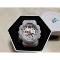 ราคา นาฬิกาผู้หญิง Casio Baby-G สีเทาอมฟ้าด้าน BA-110GA-8ADR คอลเล็คชั่นใหม่ Gold Accent Series (2020178302)