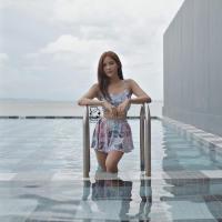 ราคา ชุดว่ายน้ำกระโปรงเอวสูงSingle line Skirt by Nekkobikini (13936660683)