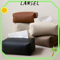 ราคา แลนเซล1 กล่องเก็บกระดาษทิชชู่,หนังเทียมเดสก์ท็อปตกแต่งกล่องกระดาษทิชชู,สีทึบที่ทันสมัยออกแบบสี่เหลี่ยมกันฝุ่นผู้ถือผ้าเช็ดปากห้องรับประ (50113970583)
