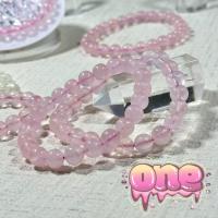 ราคา โรสควอตซ์ Rose Quartz ขนาด 8-9 มิล หินมงคล ด้านความรัก หินโรสควอทซ์ หินนำโชค หินโรสควอตซ์ กำไลหิน (43769885933)
