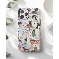 ราคา (สต๊อกสินค้าในพื้นที่) เคสโทรศัพท์พิมพ์ลายสุนัขรักชาติกันกระแทกป้องกันรอยขีดข่วนเคสนิ่มสําหรับ IPhone Samsung Galaxy Pet Lover Gift (51363184159)