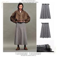 ราคา H0212 - ลายสก๊อตสีน้ําเงิน (XS,S,M,L) - กระโปรง 2604 (56258997081)