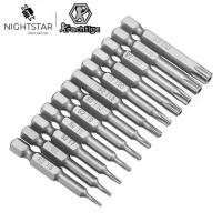 ราคา (Hot) T5 T6 T7 T8 T9 T10 T15 T20 T25 T27 T30 T40 Torx ไขควงชุด Hex Security หัวแม่เหล็ก 1/4 "Hex Shank เจาะ Bits DNGQ (50514320843)