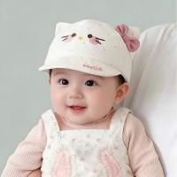 ราคา หมวกเบสบอลแมวคิตตี้แบบนุ่มลายจุดและโบว์สีชมพูน่ารักสําหรับเด็กผู้หญิง0-9เดือน ใน379 (44911658814)