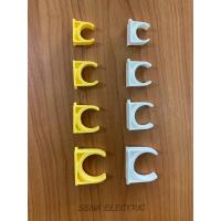 ราคา NANO แคล้มก้ามปู คลิปจับท่อ คลิปก้ามปู ก้ามปู pvc 3/8" 1/2" 3/4" และ 1" สีขาว และ สีเหลือง (5771362522)
