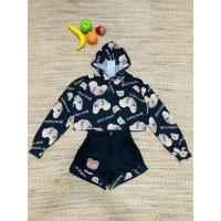 ราคา ชุดเซท2ชิ้น ลายหมี มีหมวกฮูท แขนยาว (8856123252)