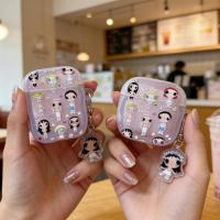 ราคา Xiaoyu Combination เคสหูฟังเหมาะสําหรับ Apple Airpods รุ่นที่ 1/2nd Generation/3rd Generation/4th Generation/pro/rpo2nd Generation/pro3rd Generation น่ารักการ์ตูน Niche Creative Lazy Handy เครื่องมือห