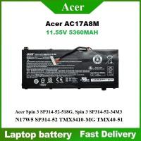 ราคา ☸แบตเตอรี่แล็ปท็อป Acer AC17A8M Acer Spin 3 SP314-52-518G, Spin 3 SP314-52-34M3 Laptop Battery (49459445120)