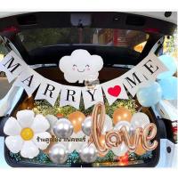 ราคา เซตลูกโป่งขอแต่งงาน Marry❤️Me จัดท้ายรถ ลูกโป่งวันเกิด เซตลูกโป่งจัดท้ายรถ Marry Me (24713041619)