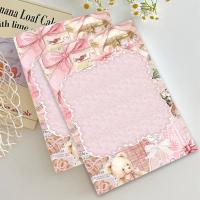 ราคา กระดาษเครื่องเขียนลายหมีน้อยฮีลลิ่งสีชมพู ขนาด B5 กระดาษจดหมายสไตล์สีน้ํา โน้ตแพดแบบฉีก เหมาะสําหรับจดจดหมาย (45964242589)