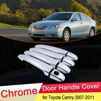 ราคา for Toyota Camry Daihatsu Altis XV40 2007 2008 2009 2010 2011 Luxuriou Chrome Door Handle Cover Tri (48105656943)