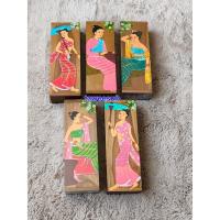 ราคา กล่องไม้สัก กล่องใส่ตะเกียบ เพ้นท์ลายไทย (22531474904)
