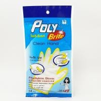 ราคา POLY-BRITE โพลี-ไบรท์ ถุงมืออเนกประสงค์ HDPE ( 24 ชิ้น / ซอง ) HDPE (20407940820)