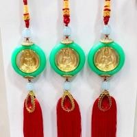 ราคา *โกดังขายส่ง* เชือกแขวนรถยนต์พระพุทธรูปเจ้าแม่กวนอิมคุณภาพสูงพร้อมขอบหยกสีเขียว_พื้นที่แขวนรถยนต์ (21596534630)