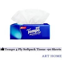 ราคา Tempo Soft Pack Tissue 4 ชั้น - แพ็คละ 90 แผ่น (ทิชชู่แบบดึงขึ้น) (18289199757)