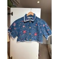 ราคา เสื้อยีนส์ ครอปยีนส์ เสื้อครอป วินเทจ ปักดอก (29569883563)