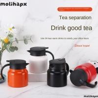 ราคา หม้อกาแฟ โมลิห์ กาน้ําชาสตูว์สแตนเลสความจุขนาดใหญ่หม้อชาขนาด 1000 มล. แบบพกพาสําหรับใช้ในบ้าน (42682351046)