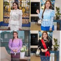 ราคา มีบริการเก็บเงินปลายทาง ▪️ เสื้อลูกไม้แขนยาว แต่งระบายเชิงลูกไม้ (7619227068)