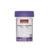 ราคา Swisse Collagen + Grape Seed สวิสเซ คอลลาเจน + เกรปซีด 60 เม็ด (1ขวด) #08282 (43952052370)