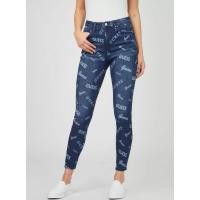 ราคา [มือสอง] กางเกงยีนส์ Guess Logo print skinny jeans ไซส์ US25 (27434142918)