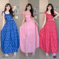 ราคา PP18377 set 2 ชิ้น เสื้อครอปสายผูกไหล่ ลายหัวใจ + กระโปรงยาวลายหัวใจ (23522041064)