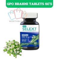 ราคา GPO Selext Brahmi พรมมิ จีพีโอ GPO 60เม็ด ป้องกันโรคความจำเสื่อม แก้ปัญหาสมาธิสั้น [1กล่อง] (40412054925)