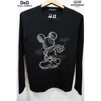 ราคา Dolce&Gabbana แท้ เสื้อยืดคอกลมแขนยาวสีดำ (1567888389)