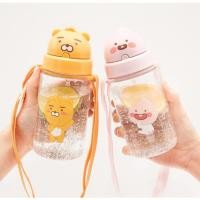 ราคา Daiso Korea Kakao Friends ขวดน้ําฟาง ขวดน้ําพกพา 350 มล. (Apeach, Lion) (27331591790)