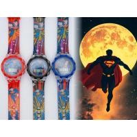 ราคา (K7) Jam Tangan Superman Muzk Lampu / นาฬิกาเด็กเพลงแสงการ์ตูน (49458411308)