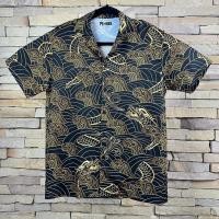 ราคา เสื้อฮาวาย ลายคลืนญี่ปุ่น (10916321617)