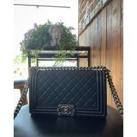 ราคา Chanel Boy 10" GHW Caviar in black (3150588851)