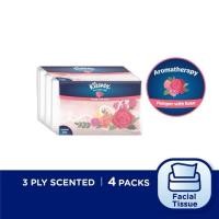 ราคา Kleenex Aromatherapy กระดาษเช็ดหน้า 3 ชั้น Scented Rose 4 แพ็ค (24998363935)