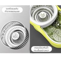 ราคา ถูดีมาก ไม้ถูพื้นพร้อมถังปั่น ชุดไม้ม๊อบ สเเตนเลส Spin Mop สำหรับถูพื้น ไม่ต้องใช้มือบิด ปั่นแห้งใน10วิ Simple Thailand (29877861610)