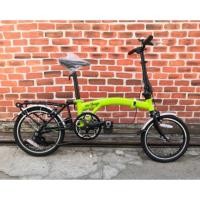 ราคา จักรยานพับ LA NEO STAGE 201 สไตล์อังกฤษ พับแล้วเข็นได้ ตะแกรงท้ายมีล้อ สไตล์Bromton (7519286194)